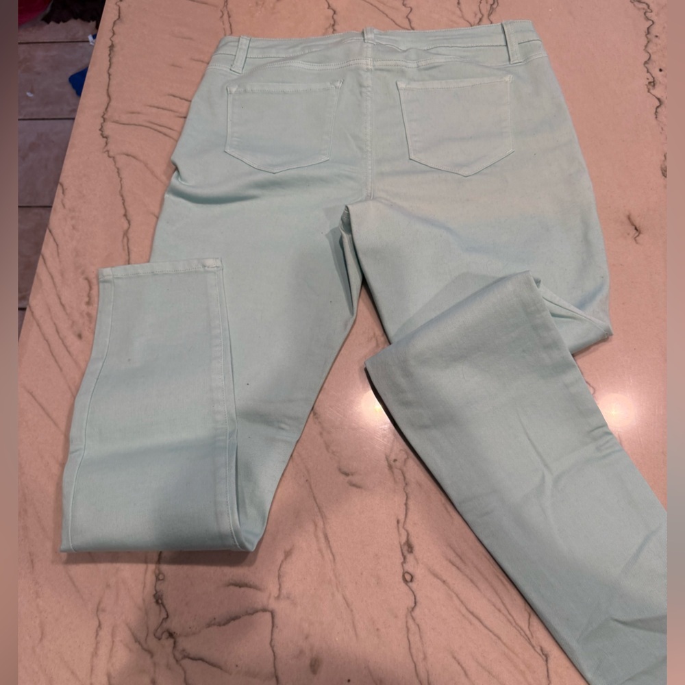 Makers of True Originals Mint Green Skinny Jeans Size 31 Pastel Stretch - Picture 10 of 16